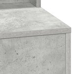 vidaXL Coiffeuse Gris béton 79 x 41 x 135 cm Bois d'ingénierie