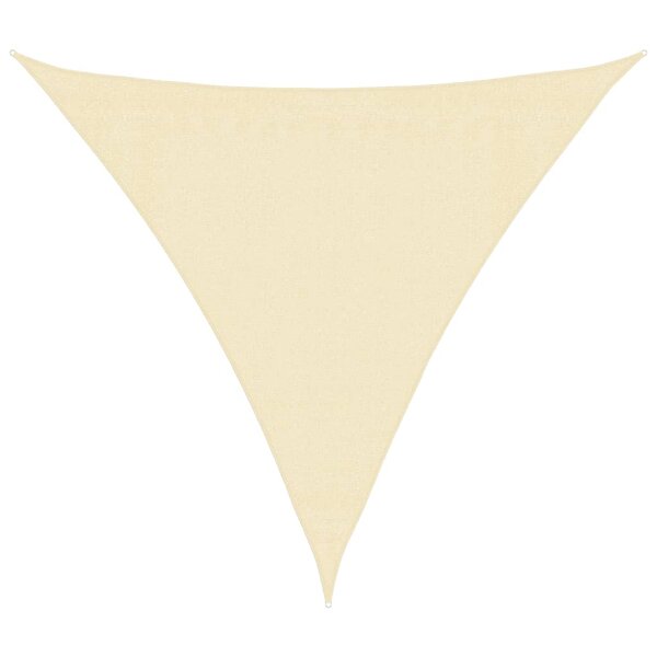 vidaXL Voile d'ombrage 160 g/m² Crème 3x3x3 m PEHD
