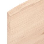 vidaXL Étagère de vasque murale acier et bois de chêne massif