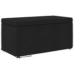 vidaXL Tabouret Noir 81 x 41 x 40 cm Tissu et bois stratifié