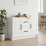 vidaXL Buffet Blanc 89 x 34 5 x 57 cm Bois d'ingénierie