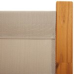 vidaXL Cloison de séparation 4 panneaux taupe 280x180 cm