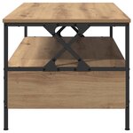 vidaXL Table basse chêne artisanal 100 x 51 x 45 cm Bois d'ingénierie
