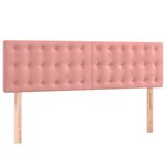 vidaXL Sommier à lattes de lit avec matelas Rose 140x200 cm Velours