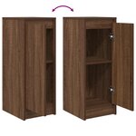 vidaXL Buffet chêne marron 29 5x34x76 cm bois d'ingénierie