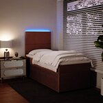 vidaXL Sommier à lattes de lit et matelas Rose 80x200 cm Velours