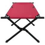 vidaXL Lit de camping pliant 2 Pièces Rouge 193 x 69 x 45 cm Tissu Oxford