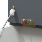 vidaXL Boîte à Jouets Gris et blanc 73 x 33 x 55 cm Bois d'ingénierie