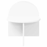 vidaXL Table de chevet Blanc 40 x 35 5 x 45 5 cm Bois d’ingénierie