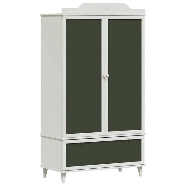 vidaXL Armoire Tableau Noir avec tiroir Blanc Bois d'ingénierie