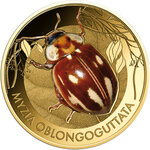 Monnaie WONDER WORLD OF LADYBIRDS Set 10x1/1000 Oz Or 3000 Francs Chad (PRÉCOMMANDE)