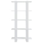 vidaXL Bibliothèque/Séparateur de pièce Blanc brillant 80x30x160 cm