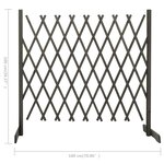 vidaXL Clôture en treillis de jardin Gris 180x100 cm Bois de sapin