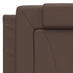 vidaXL Cadre de lit Viana sans matelas marron 140x190 cm similicuir