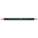 Crayon bicolore CASTELL COLOR 873 Rouge - Bleu FABER-CASTELL