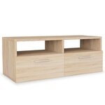 vidaXL Meubles TV 2 Pièces Bois d’ingénierie 95x35x36 cm Chêne