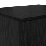 vidaXL Armoire de rangement Chêne noir 127 x 41 x 40 cm