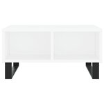 vidaXL Table basse blanc 60x60x30 cm bois d'ingénierie