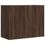 vidaXL Armoire murale chêne marron 75x35x60 cm bois d'ingénierie