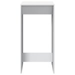 vidaXL Table de bar blanc 51x50x103 5 cm bois d'ingénierie