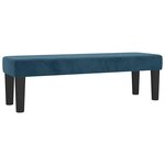 vidaXL Sommier à lattes de lit et matelas Bleu foncé 180x200cm Velours