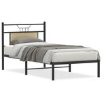 vidaXL Cadre de lit sans matelas chêne sonoma 90x200 cm