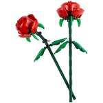 LEGO Botanicals Les roses 40460 - 2 fleurs rouges  tiges réglables