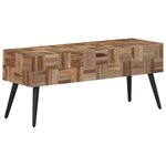 vidaXL Banc 110x35x45 cm teck massif récupéré