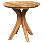 vidaXL Table Basse de Jardin Ø55x51 cm Bois Massif de Teck