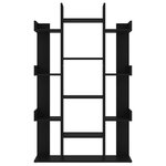 vidaXL Bibliothèque Noir 86x25 5x140 cm Bois d’ingénierie