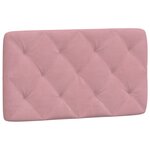 vidaXL Cadre de lit avec lumières LED rose 80x200 cm velours