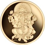 Monnaie GANESHA Hindu Pantheon 1/10 Oz Or 25$ Niue 2026 (PRÉCOMMANDE)