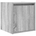 vidaXL Tables de chevet murales 2 Pièces sonoma gris 38x34x40 cm