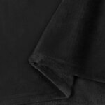 vidaXL Jeté Noir 220 x 240 cm Toison