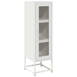 vidaXL Buffet haut blanc 36x39x123 cm acier laminé à froid