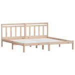vidaXL Cadre de lit sans matelas bois massif 160x200 cm