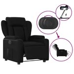 vidaXL Fauteuil inclinable électrique Noir Similicuir