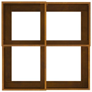 Jardinière vidaXL 100x100x48 cm en acier résistant aux intempéries
