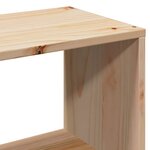 vidaXL Lit bibliothèque sans matelas 140x190 cm bois de pin massif