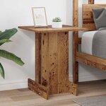 vidaXL Table d'appoint Bois ancien 44 5 x 45 x 55 cm Bois d'ingénierie