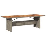 vidaXL Ensemble de salle à manger pour jardin 11 Pièces Gris et marron