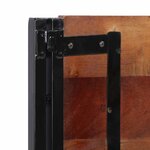 vidaXL Tête de lit 200 cm bois massif récupéré et fer