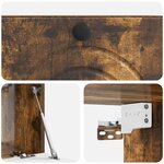 vidaXL Meuble TV mural Chêne fumé 59 5 x 31 x 30 cm Bois d'ingénierie
