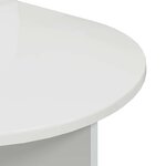 vidaXL Table de chevet 2 pc Blanc brillant 48 x 49 x 65 cm