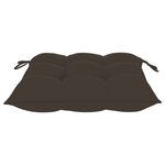 vidaXL Chaises de jardin et coussins taupe lot de 8 Bois teck massif