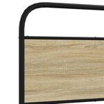 vidaXL Cadre de lit sans matelas 100x190 cm chêne sonoma