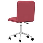 vidaXL Chaise de salle à manger Rouge bordeaux Similicuir