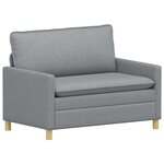 vidaXL Canapé Gris clair 126 x 81 x 87 5 cm