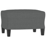 vidaXL Ensemble de canapés 3 Pièces gris foncé tissu