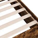 vidaXL Cadre de lit chêne fumé 120x190 cm bois d'ingénierie